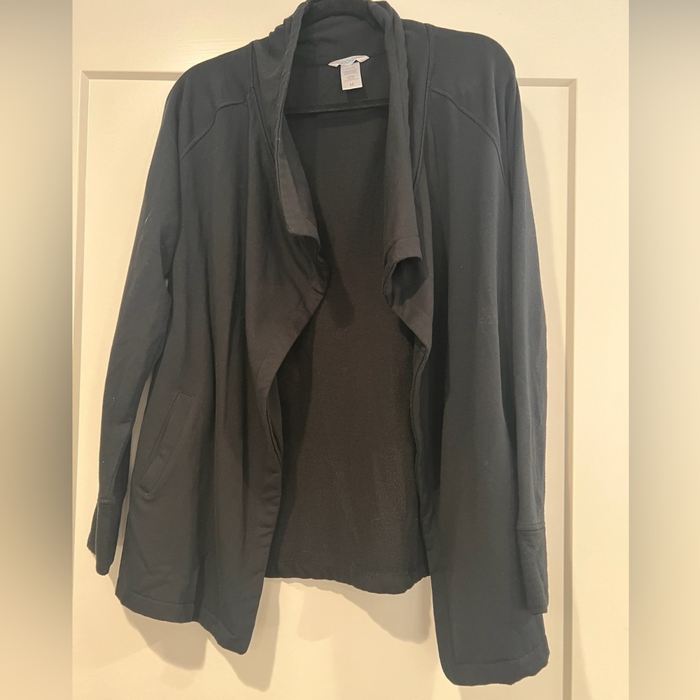 Jockey Women’s black sweater cardigan. Size M